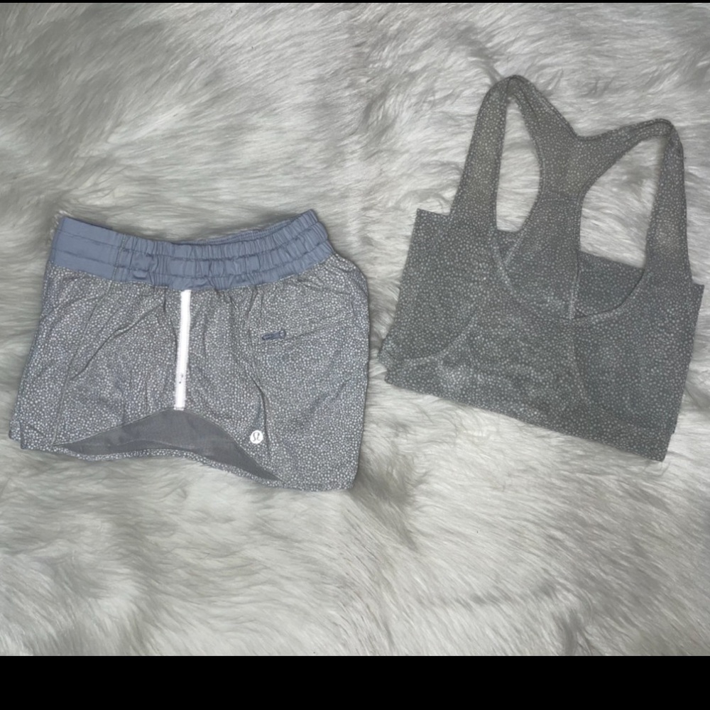 Lululemon hotty hot shorts & tank set